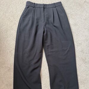 Abercrombie curve love Sloan wide leg pant black 28 Short